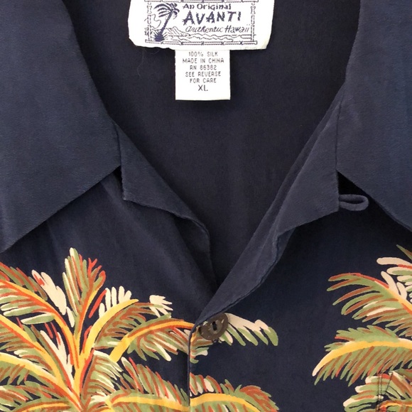 Vintage Avanti Silk Hawaiian Shirt - Picture 2 of 4